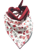 Garnet Holiday Reversible Dog Scarf