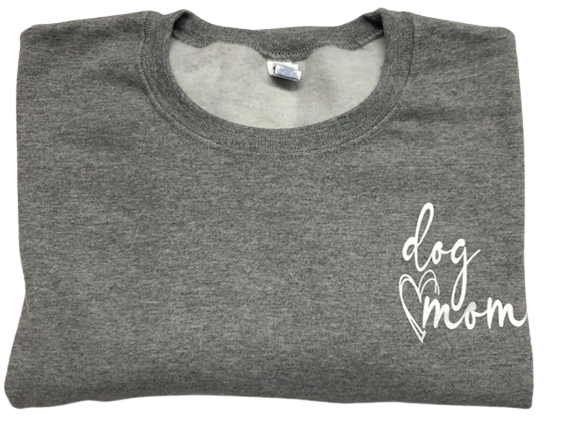Dog Mom Heart Sweatshirt
